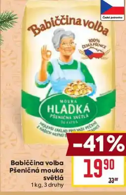 Billa Babiččina volba Pšeničná mouka světlá nabídka