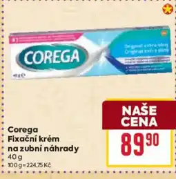 Billa Corega Fixační krém na zubní náhrady nabídka