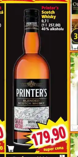 Norma Printer´s scotch whisky nabídka