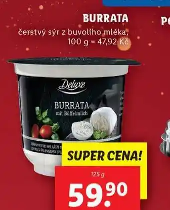 Lidl Burrata nabídka