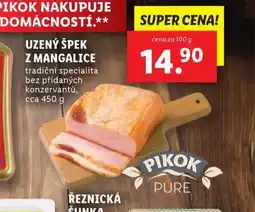 Lidl Uzený špek z mangalice nabídka