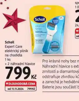 dm drogerie Scholl expert care elektrický pilník na chodidla nabídka