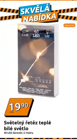 Action Světelný řetěz teplé bílé světlo nabídka