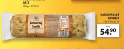 Lidl Karlovarský knedlík nabídka