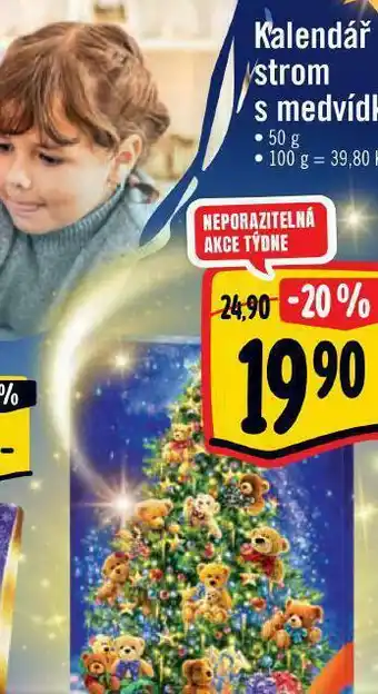 Albert Kalendář strom s medvídky nabídka