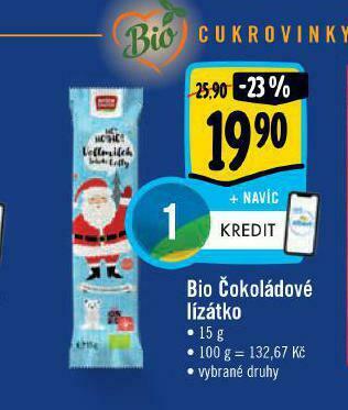 Albert Bio čokoládové lízátko nabídka
