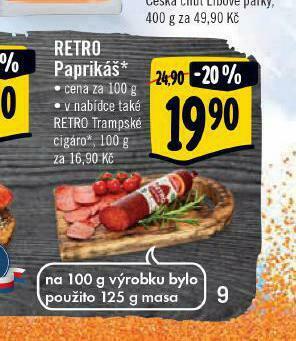 Albert Retro paprikáš nabídka