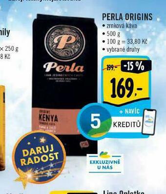 Albert Perla origins zrnková káva nabídka