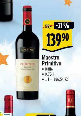 Albert Maestro primitivo nabídka