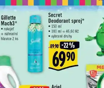 Albert Secret deodorant sprej nabídka