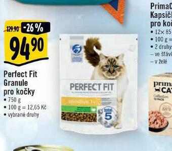 Albert Perfect fit granule pro kočky nabídka