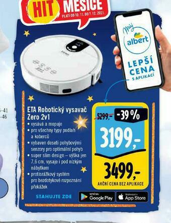 Albert Eta robotický vysavač nabídka