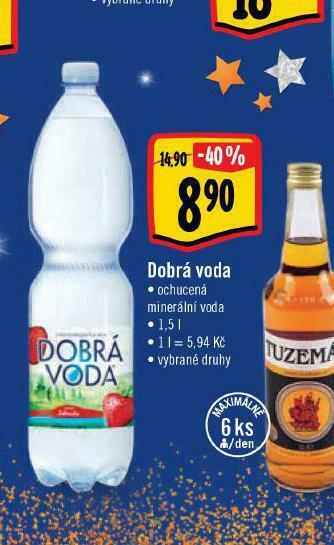 Albert Dobrá voda ochucená nabídka