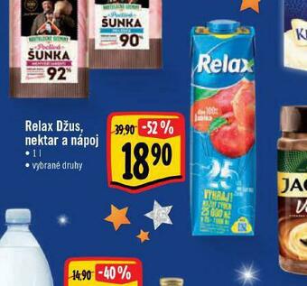 Albert Relax džus, nektar a nápoj nabídka