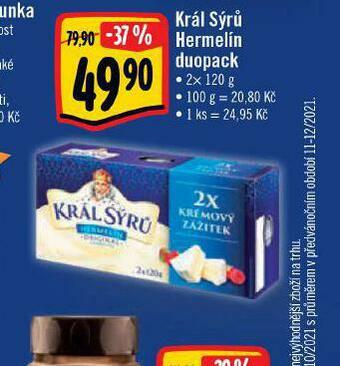 Albert Král sýrů hermelín duopack nabídka