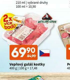 Terno Vepřový guláš kostky nabídka
