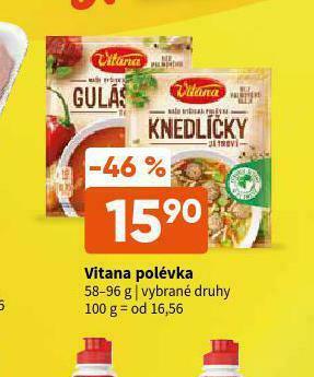 Terno Vitana polévka nabídka