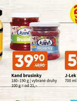 Terno Kand brusinky nabídka