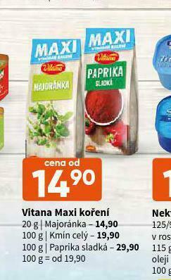 Terno Vitana maxi koření nabídka