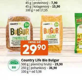 Terno Country life bio bulgur pohankový nabídka