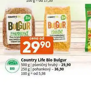 Terno Country life bio bulgur pšeničný hrubý nabídka