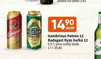Terno Pivo gambrinus patron 12 nabídka