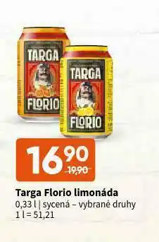 Terno Targa florio limonáda nabídka