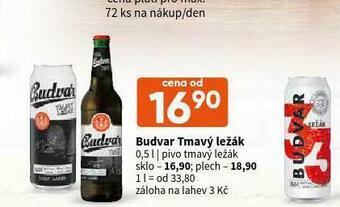 Terno Budvar tmavý ležák nabídka