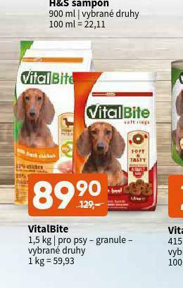 Terno Vitalbite granule pro psy nabídka