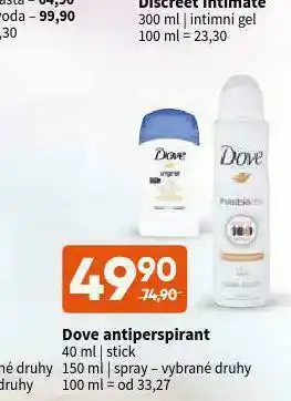 Terno Dove antiperpirant nabídka