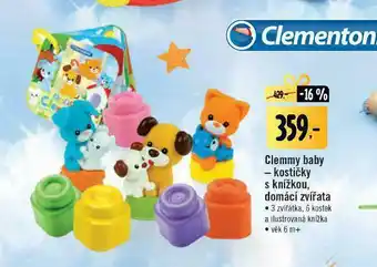 Albert Cleammy baby - kostičky s knížkou, domácí zvířata nabídka