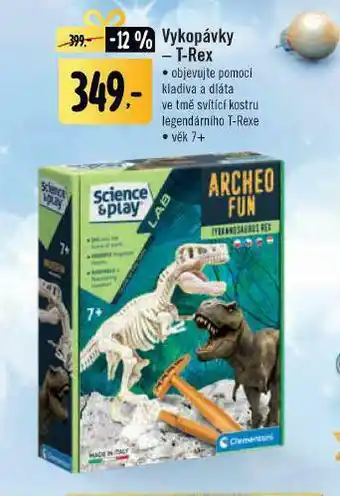Vykopávky t-rex