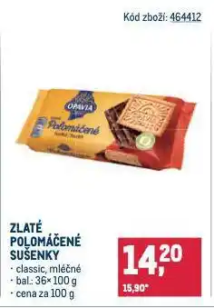 Makro Opavia zlaté polomáčené nabídka