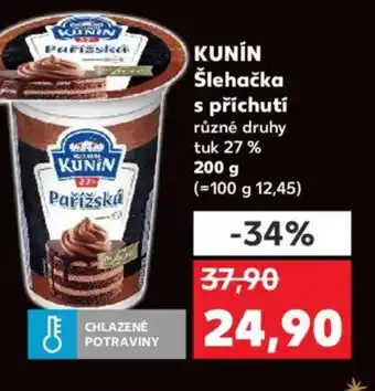 Kaufland KUNIN Šlehačka s příchutí nabídka