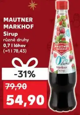Kaufland MAUTNER MARKHOF Sirup nabídka
