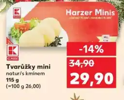 Kaufland Tvarůžky mini nabídka