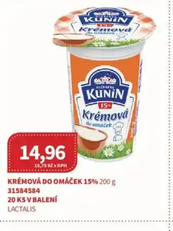 Kubík potraviny Krémová do omáček 15% nabídka