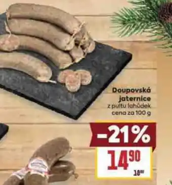 Billa Doupovská jaternice nabídka