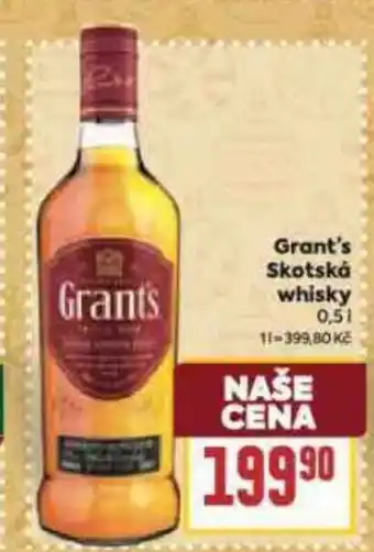 Billa Grant's Skotská whisky nabídka