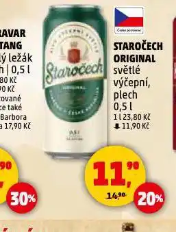 Penny Market Pivo staročech nabídka