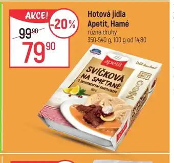 Globus Hotová jídla Apetit, Hamé nabídka