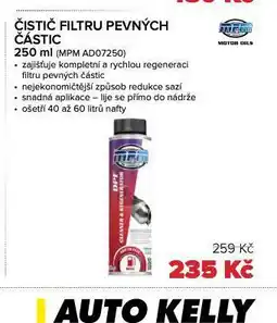 Auto Kelly Čistič filtru pevných částic nabídka