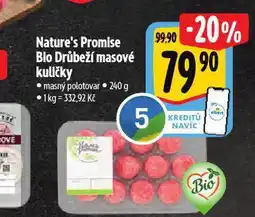 Albert Bio drůbeží masové kuličky nabídka