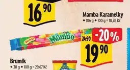 Albert Mamba karamelky nabídka