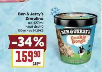 Billa Ben & jerry´s zmrzlina nabídka