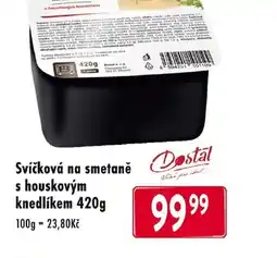 Qanto Svíčková na smetaně s houskovým knedlíkem nabídka