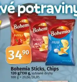 Coop Bohemia sticks, chips nabídka