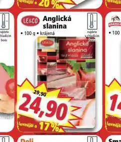Norma Anglická slanina nabídka