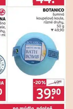 Rossmann Botanico šumivá koupelová koule nabídka