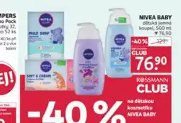 Rossmann Nivea baby dětská jemná koupel nabídka